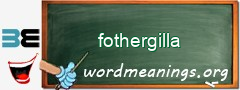 WordMeaning blackboard for fothergilla